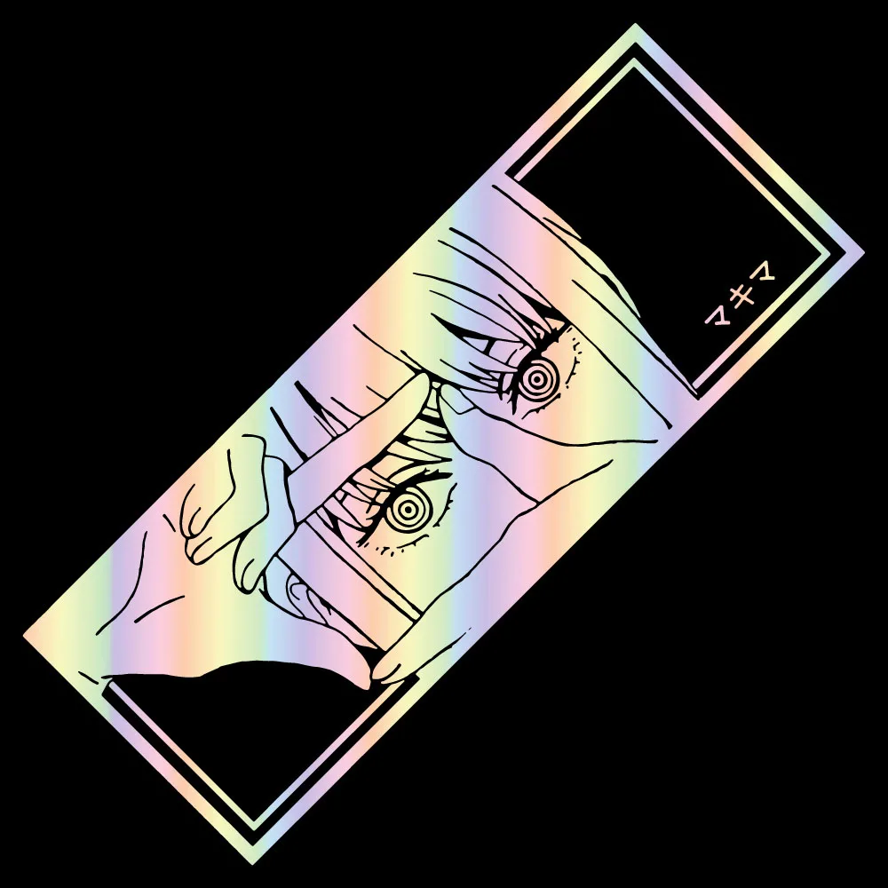 

Японские аниме-наклейки для девочек JDM, стиль бампера, автомобильная наклейка, всепогодные голографические наклейки, автодекор для лобового стекла, окна