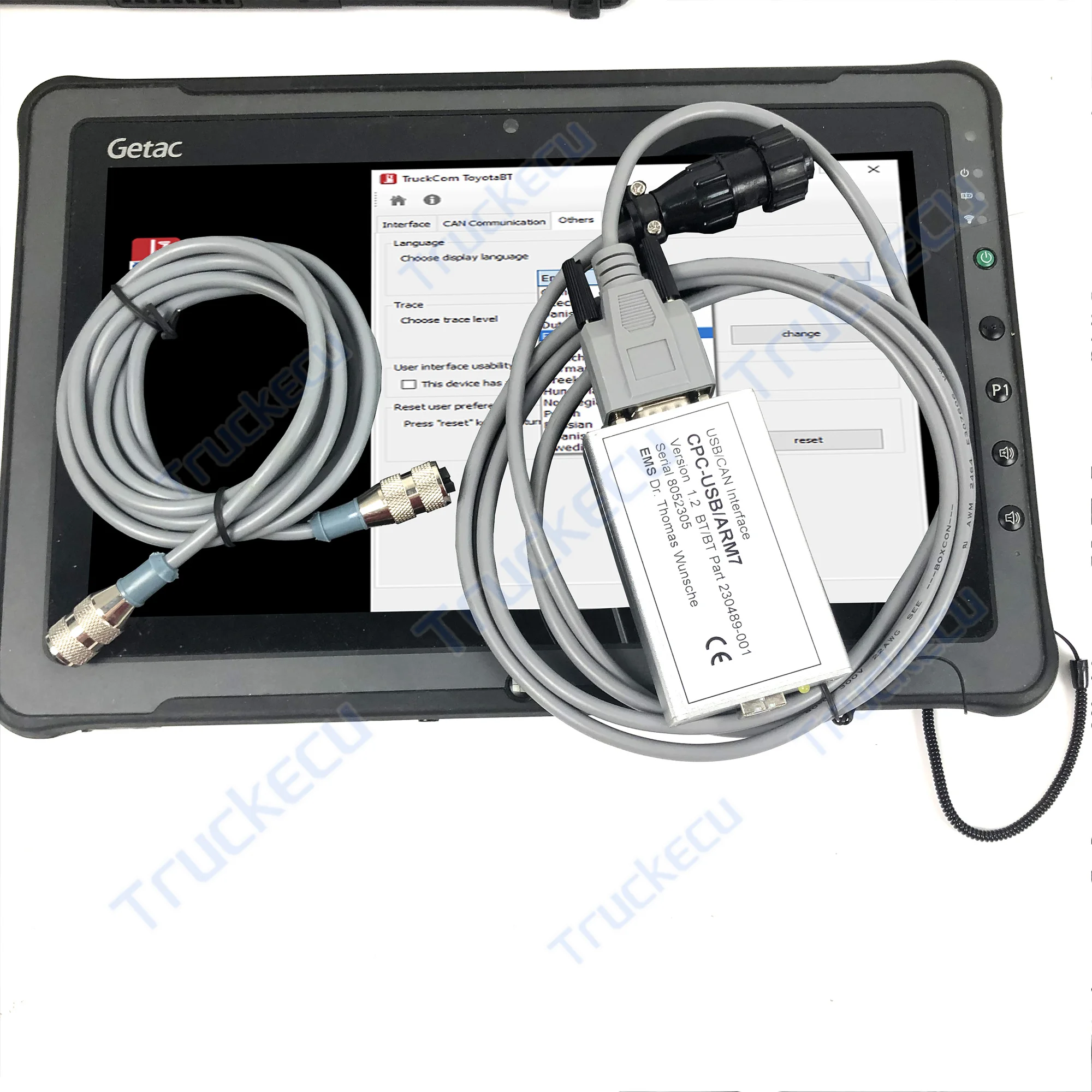 Планшет F110 для Toyota BT Canbox TruckCom CPC USB ARM7 Автопогрузчик canbox диагностический