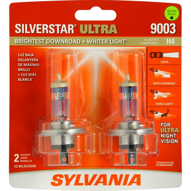 

SilverStar Ultra Halogen Headlight Bulb, Pack of 2