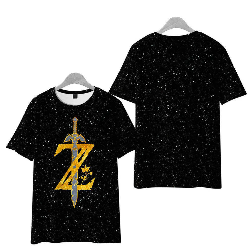 

Zelda Tears of The Kingdom Print T Shirts Summer Short Sleeve Hip Hop Streetwear Tee Shirts Female Harajuku Oversized Top Cool