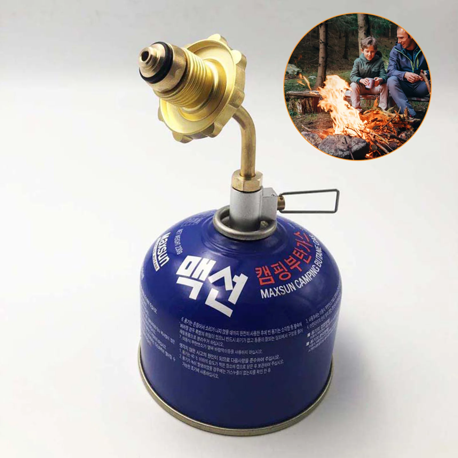 

Flat Gas Tank Inflation Valve Cylinder Gas Inflate Kit Outdoor Camping Butane Gas Refillable Adapter Cylinder Tank Coupler Valve