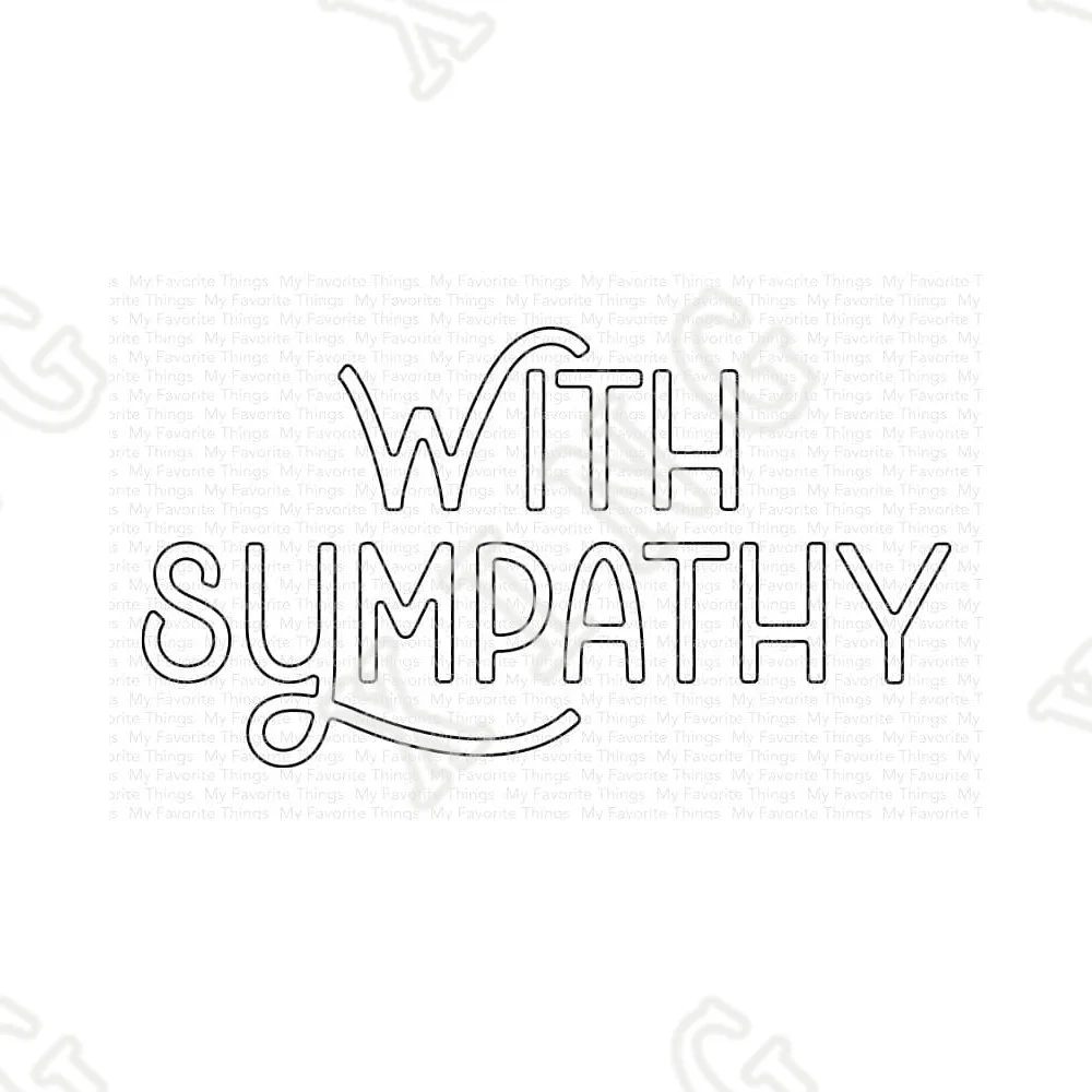 

Newest with Sympathy Metal Cutting Dies Scrapbook Decoration Craft Embossing Stencil Diy Greeting Card Handmade Blade Punch Mold