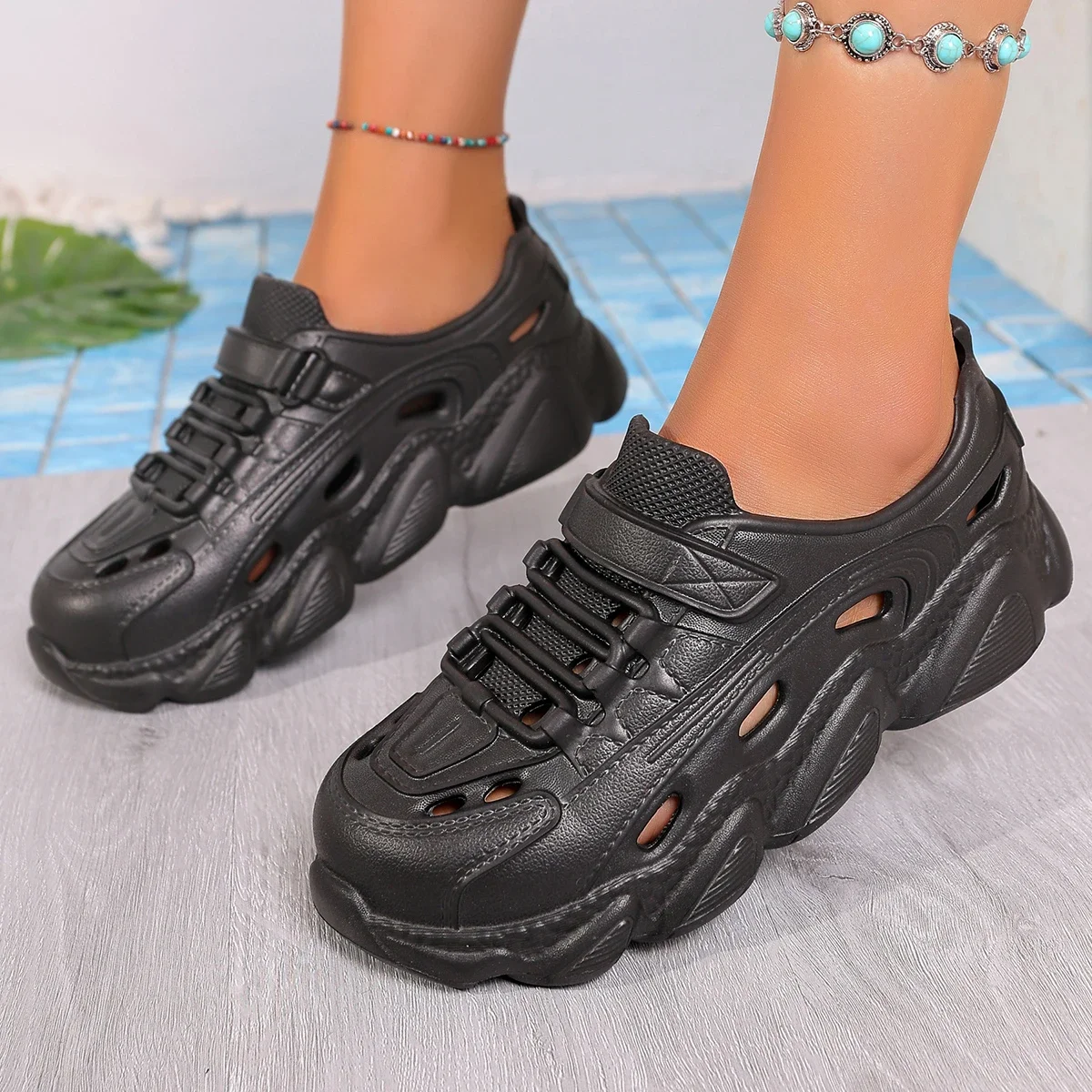 Модные женские и мужские сандалии уличная одежда утолщенные противоскользящие