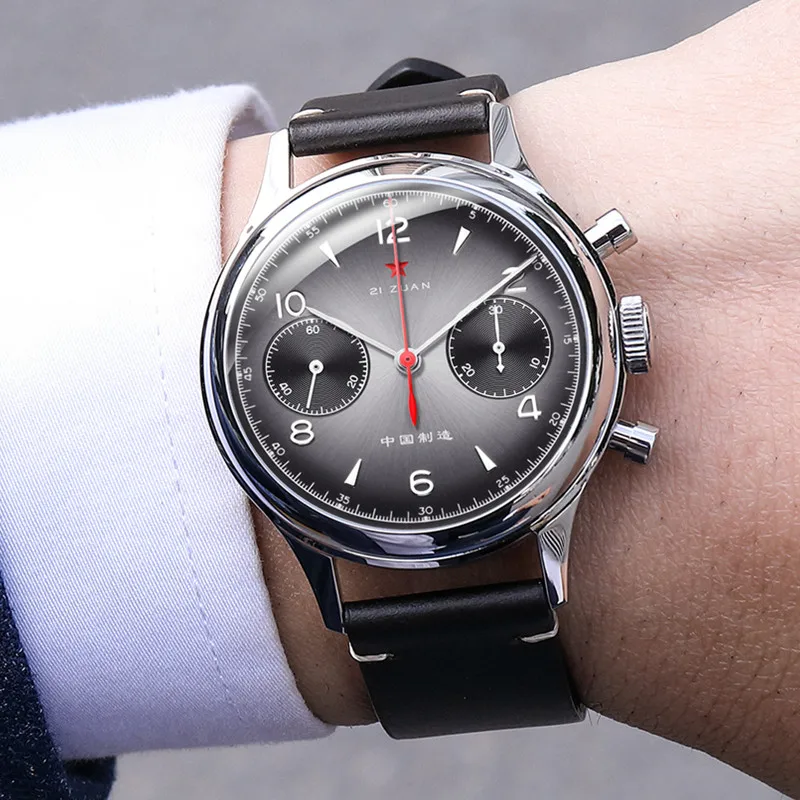 

Мужские часы SEAKOSS 38 мм 1963, часы Seagull ST1901 с воротником «гусиная шея», мужские наручные часы-пилот с механическим хронографом, Redstar Business