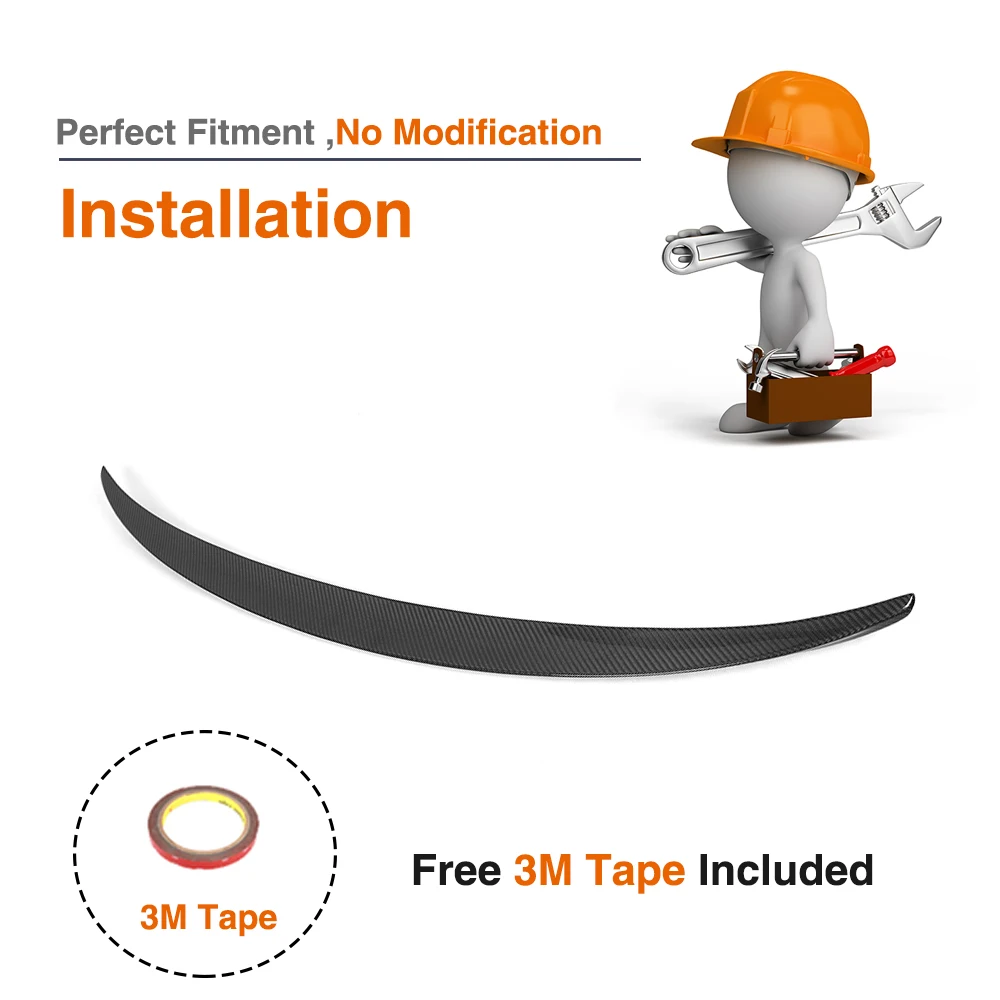 Задняя Крышка багажника из натурального углеродного волокна спойлер крыло для BMW