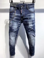 new d2 vintage ripped jeans dsquared2 colorful paint splatter jeans chain boyfriend gift distressed streetwear size 44 54 a353