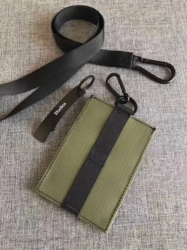 Ac New  Name Card Holder Keychain Accessories Badges Set Lanyard Neck Straps Studio Smiling Face Business Case