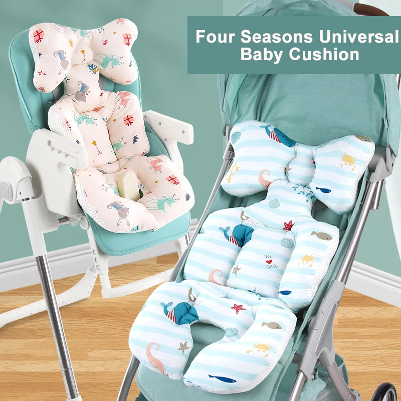 Baby Stroller Accessories Seat Cushion Comfortable Breathable Universal All Seasons for Kids Prams Mat Newborn Pushchairs Parts