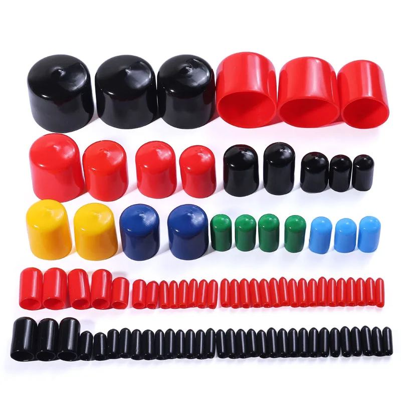 

Silicone Cap Pvc Sleeve Rubber Sublication Screw Protection Seals Plastic Thread 3mm 4mm 5mm 6mm 8mm 10mm 12MM End Caps Head Tip