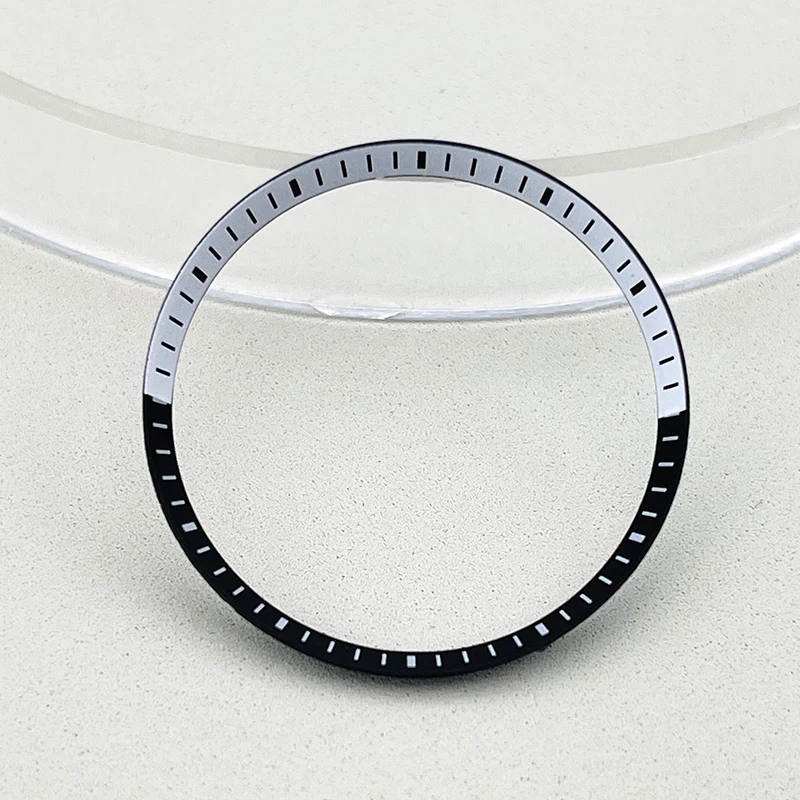 Double Color 30.5mm Plastic Watch Chapter Rings Fits Seiko SRPD SKX007 SKX009 SKX011 Watch Cases Replace Repair Parts