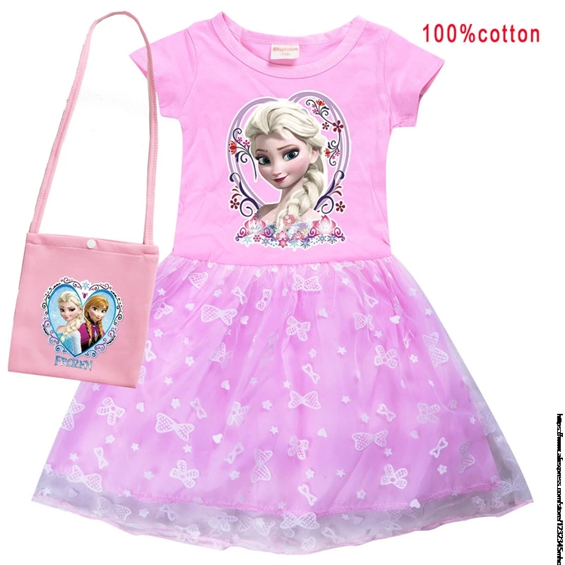 Холодное сердце принцесса Эльзы искусственное мультяшное платье для девочек