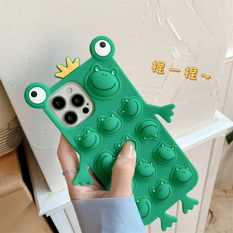 For Xiaomi Redmi 9C 9A Note 9T 10 9 8 Pro Case Funda Mi 11 10T Lite Poco M3 X3 F3 Push Bubble Relieve Stress Soft Silicone Capa