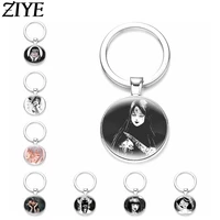 junji ito terror horror anime keychain glass cabochon base pendant tomie collection key chain keyring keys bags accessories gift