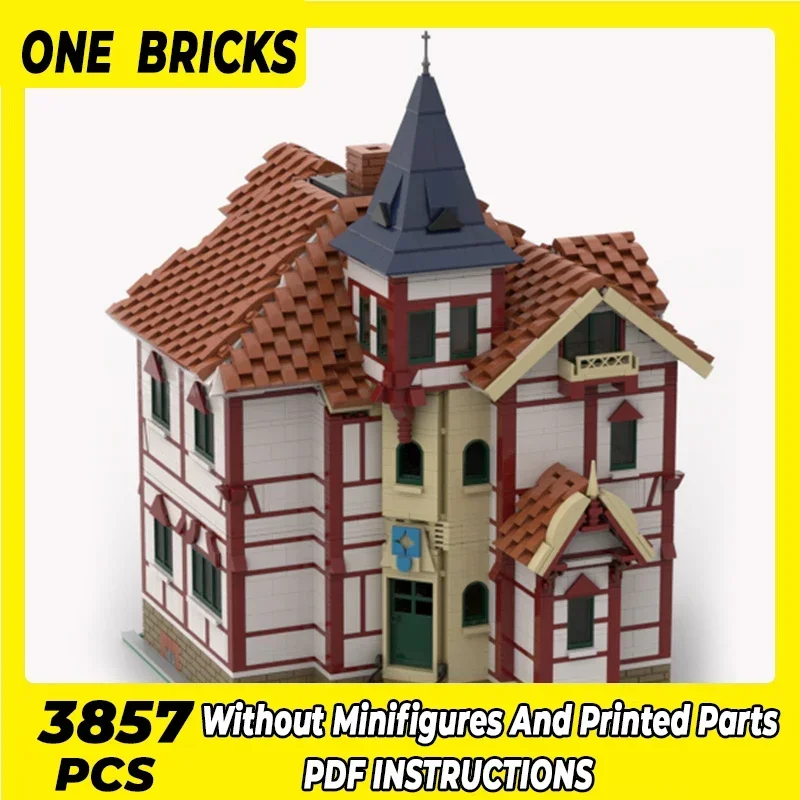 Конструктор Moc модульный уличный роскошный технический кирпич сделай сам