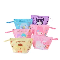 sanrio anime cartoon my melody kuromi cinnamoroll purin dog kt cat cosmetic bag kawaii cute large capacity portable storage bag