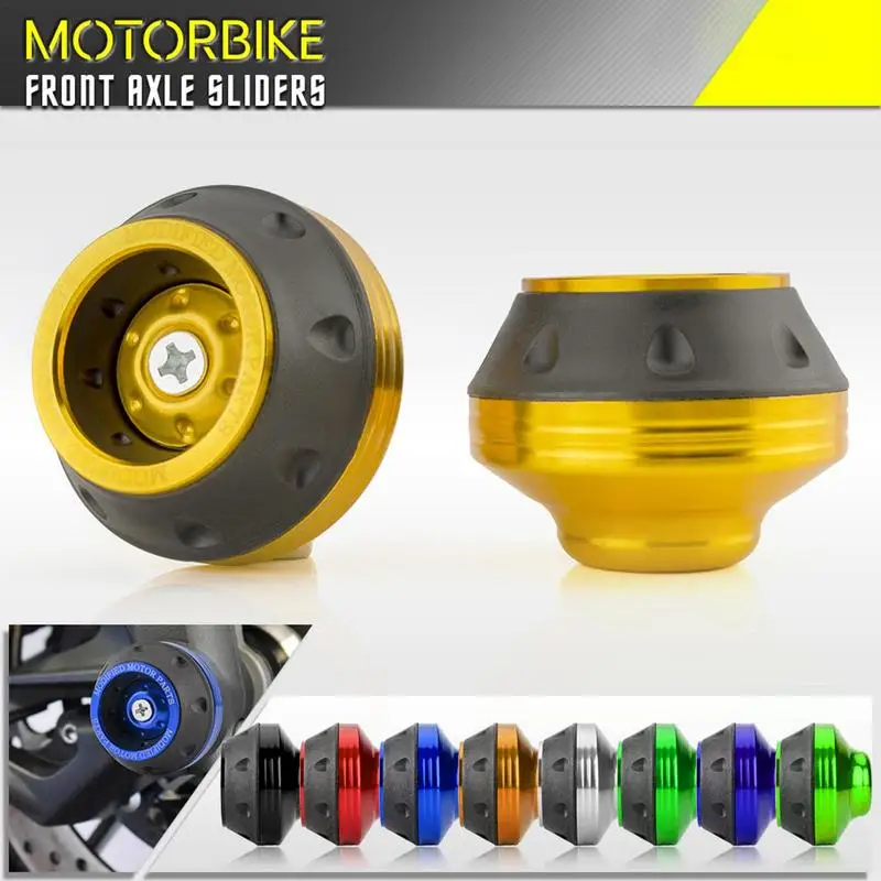 

2pcs Universal Motorcycle Frame Slider Aluminum Alloy Front Fork Cup Falling Crush Protector Carbon Fiber Motorcycle Accessories