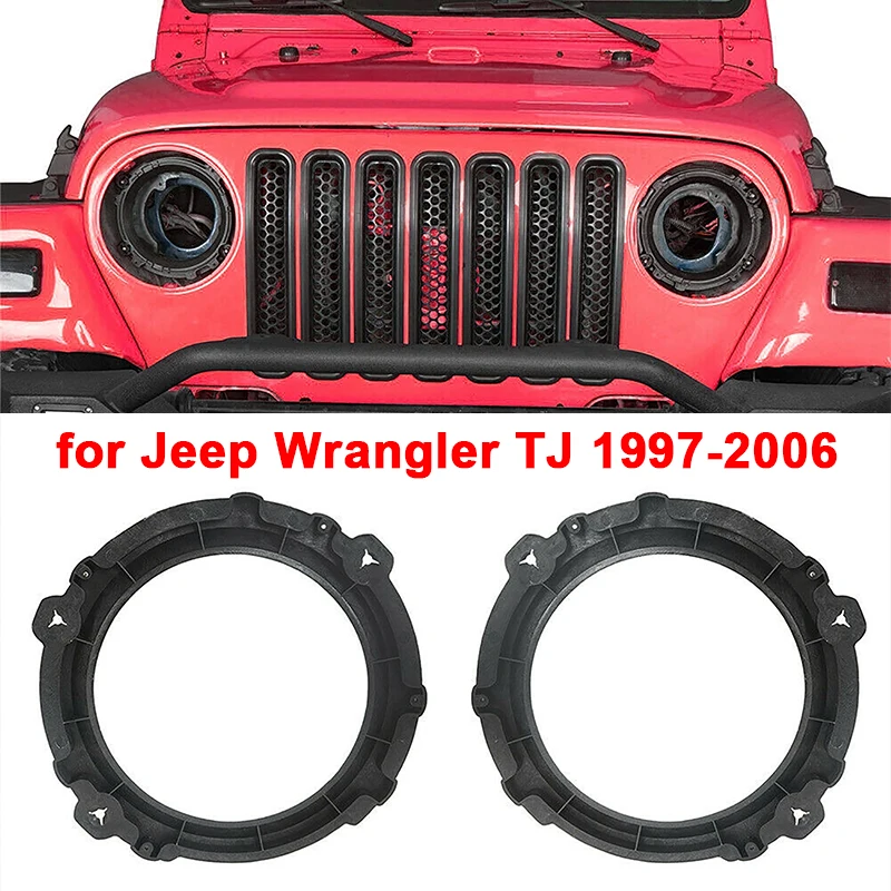

7inch Headlight Mount Bracket Plastic Ring for Jeep Wrangler TJ 1997-200