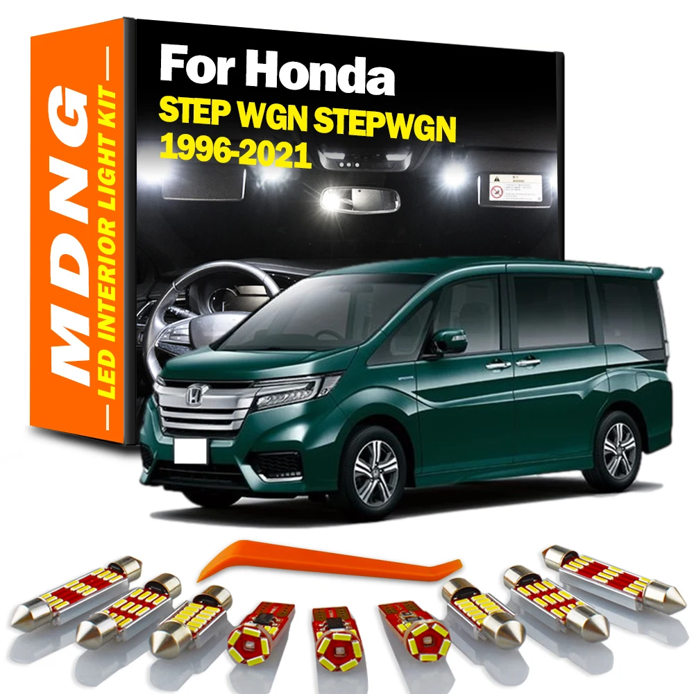 

MDNG Canbus LED Interior Light Kit For Honda STEP WGN STEPWGN 1996-2014 2015 2016 2017 2018 2019 2020 2021 Car Accessories Lamp