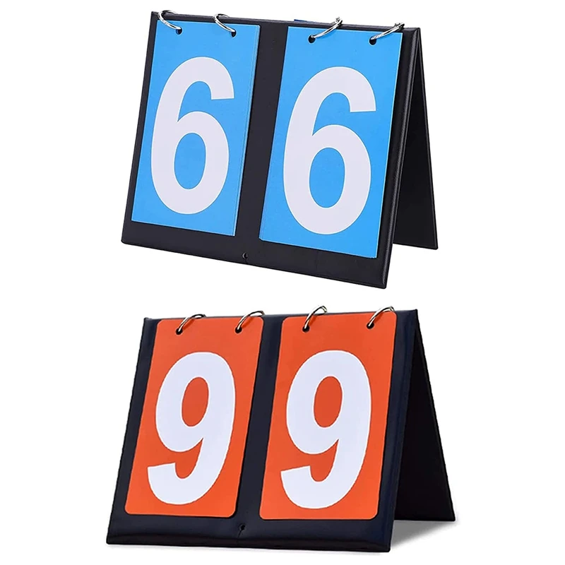 

Portable Flip Scoreboard-Score Board for Baseball Soccer Ping Pong Football Volleyball Basketball Table Tennis Track