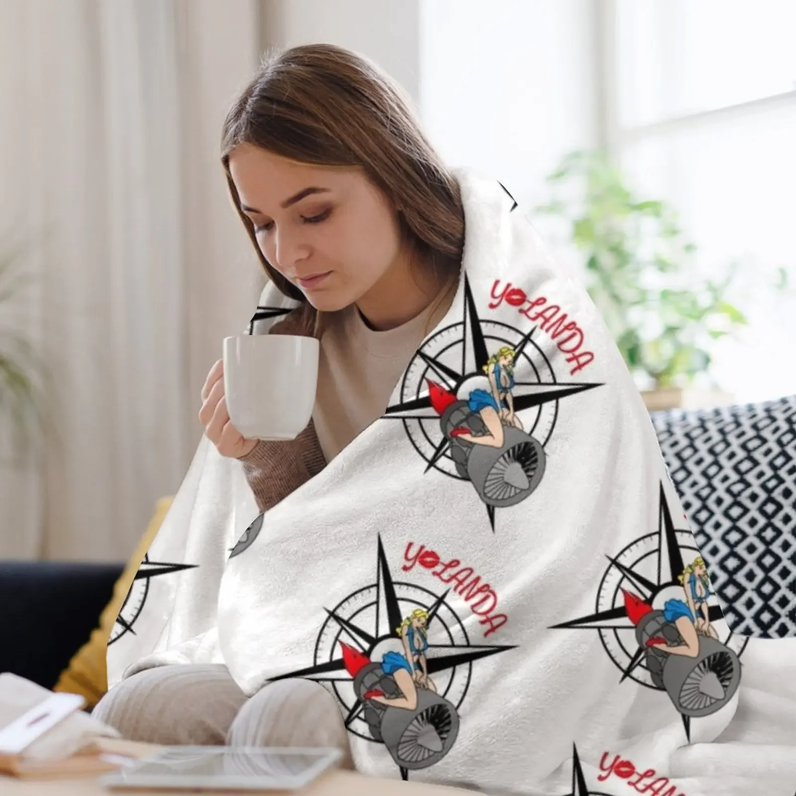 Одеяло Yolanda Pinup Роскошные дизайнерские лохматые одеяла