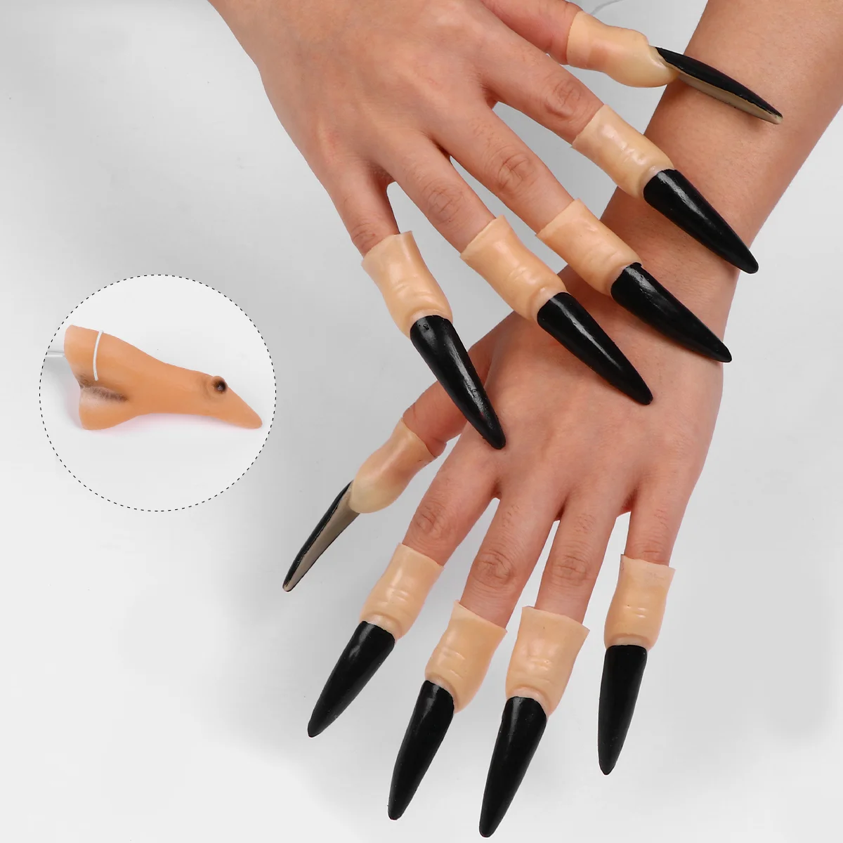 

Accessories Finger Nails Halloween Witches Fingers Props Zombie Fake Masquerade Girls