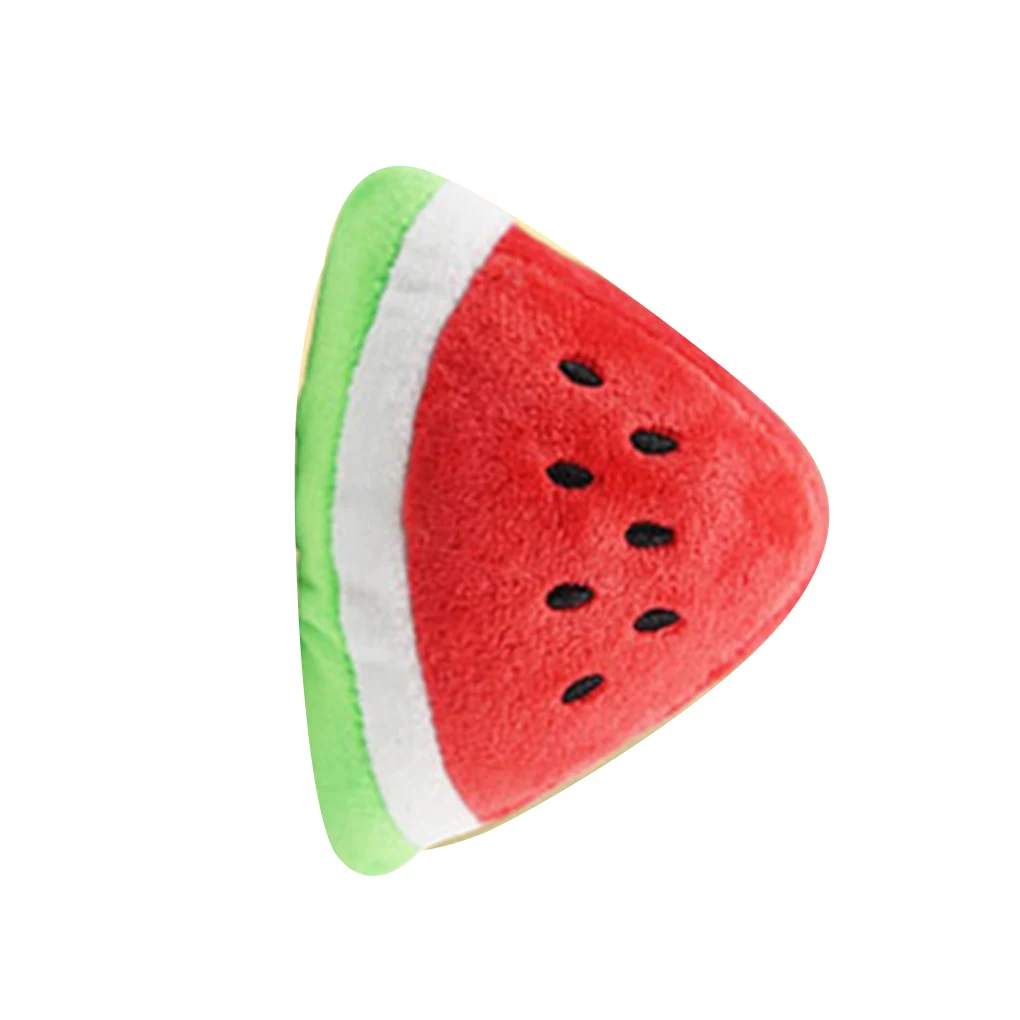 

Pet Chew Squeaker Plush Sound Fruits Vegetables Feeding Dog Toys Suitable For Pet Bite Play