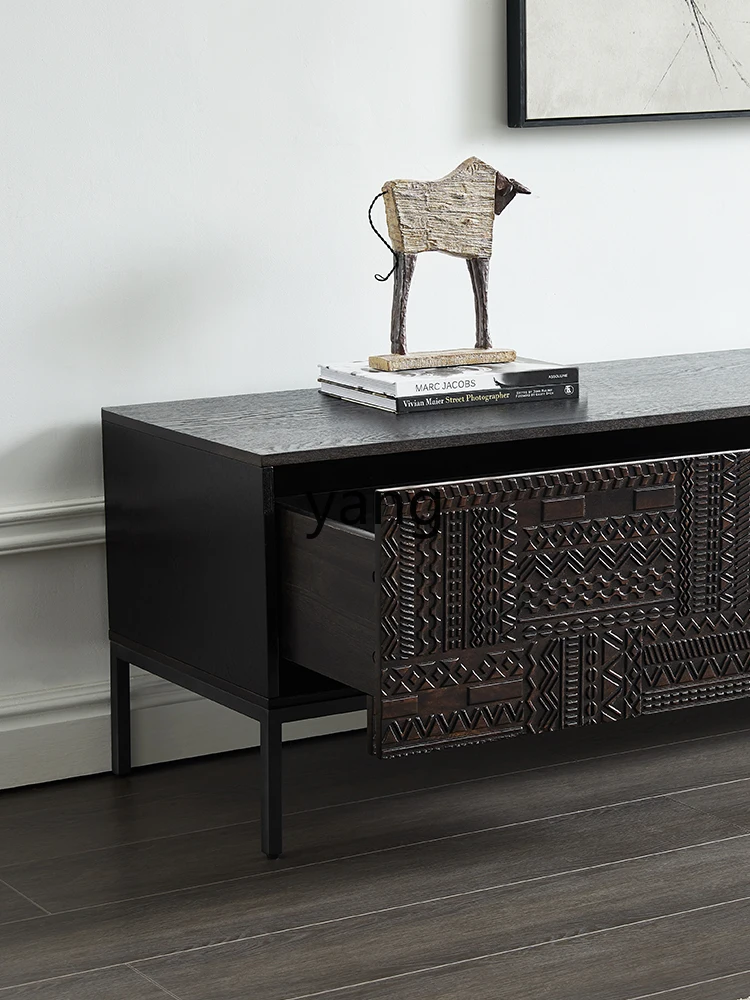 Телевизионный шкаф из цельной древесины оригинальное выражение винтажная