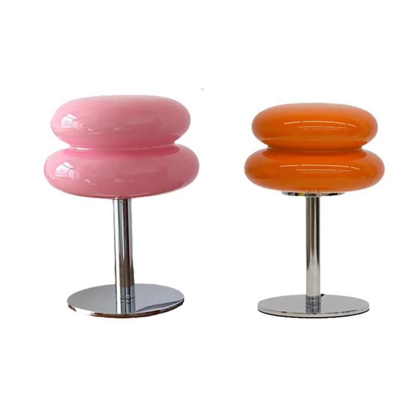 

Modern Glass Cream Style Lollipop Table Lamp Gourd Bbedside Bedroom Atmosphere Table Lamp Nordic Girl Ins Fashion Table Lamp