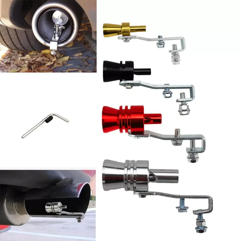 

Car Exhaust Fake Turbo Whistle Pipe Sound Muffler Blow Off Valve Universal Simulator Whistler 5 Colors