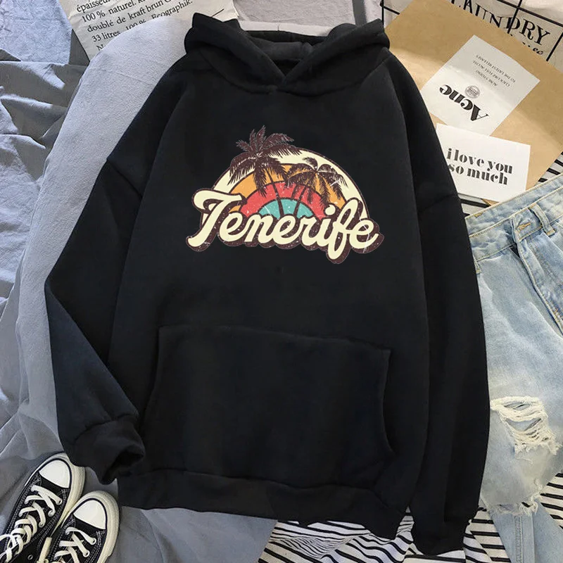 

Tenerife толстовки женские хип-хоп harajuku women hoddies Korea