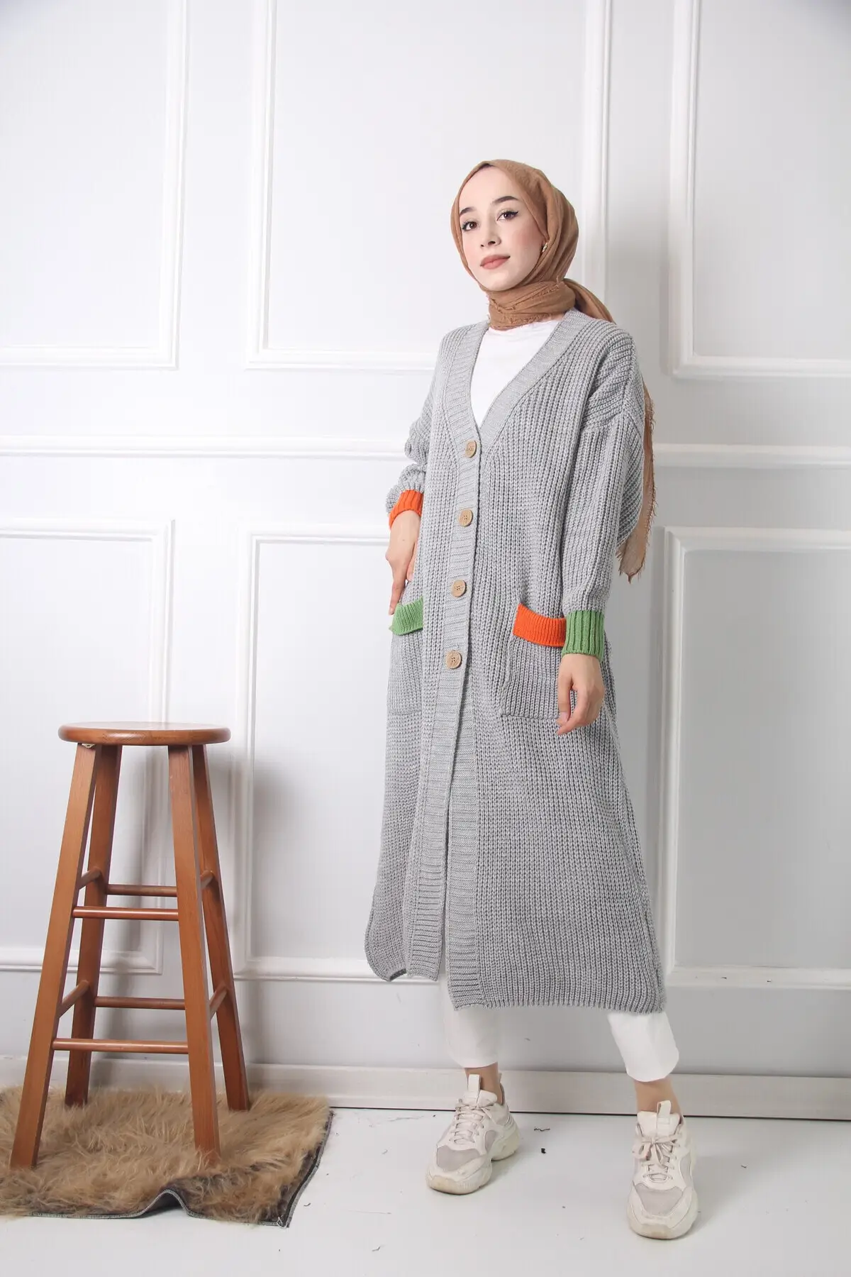

Women's Cardigan sportswear Casual Knitted High Quality Fashion Cardigan Sweaters Loose Sweater Jumper