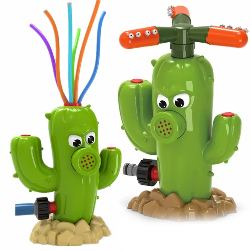 

Funny Cactus Shape Water Sprinkler Kids Outdoor Water Sprinkler Backyard Toy