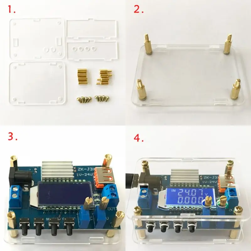 

Регулируемый Модуль постоянного напряжения/тока, высокоточная понижающая плата постоянного тока, ЖК-цифровой дисплей