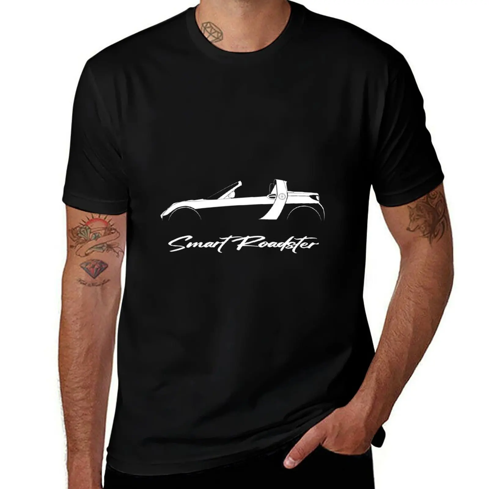 Фото Футболка Smart Roadster Notchback Outlines, рабочая, практичная, с коротким рукавом №1