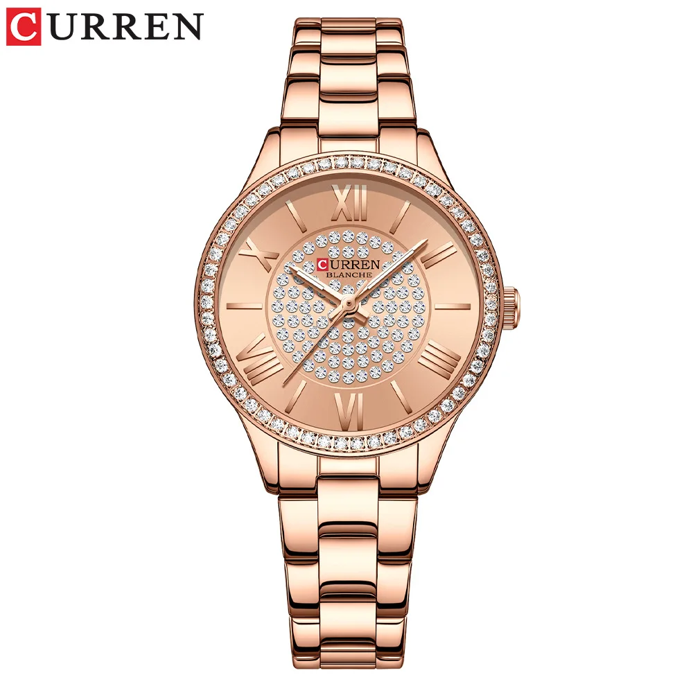 Фото Curren/Carien 9084 Женские часы - Модные часы с металлическим браслетом - Повседневные женские часы - Кварцевые часы - Экспортные часы №1