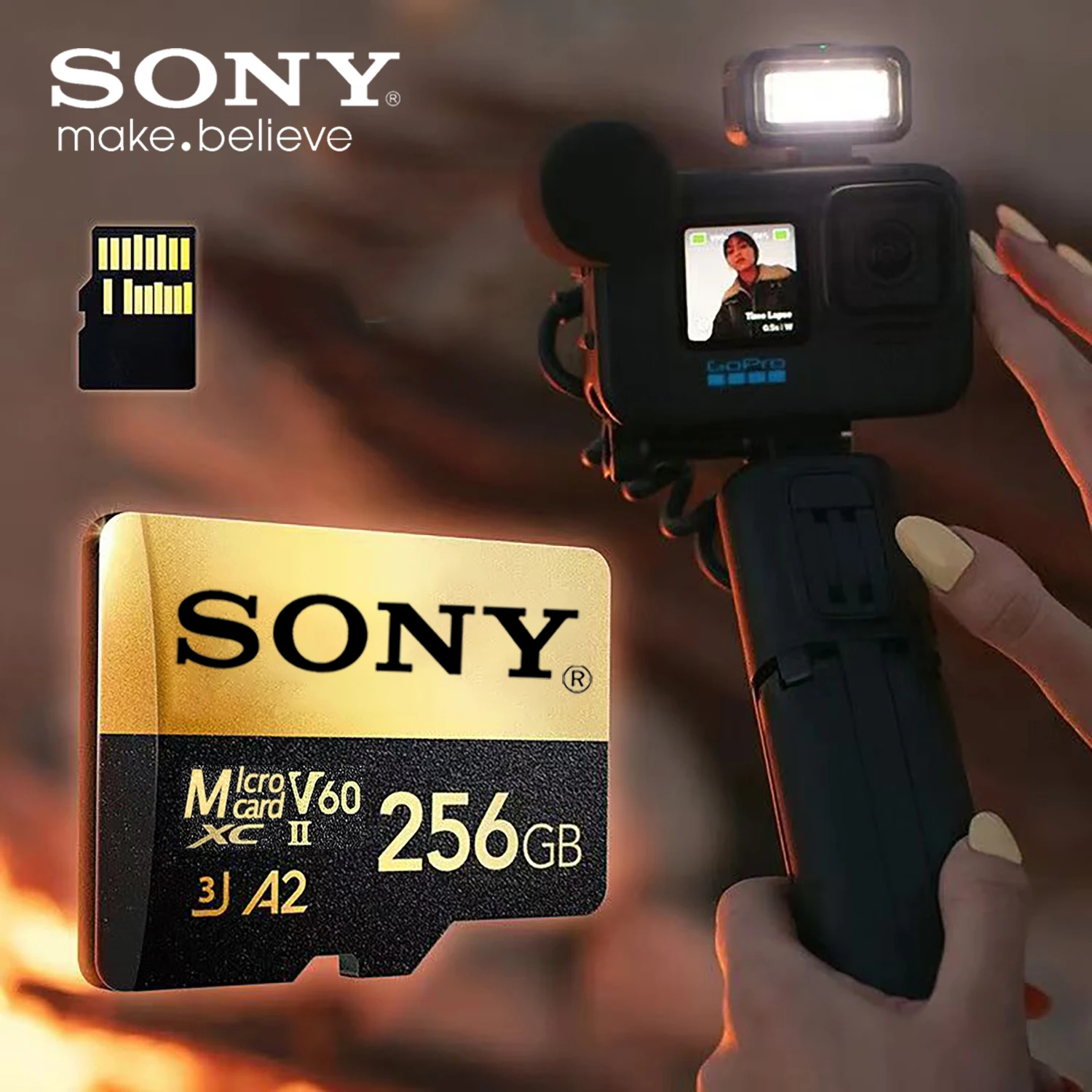 Sony Micro SD карта памяти 128/256/512 ГБ C10