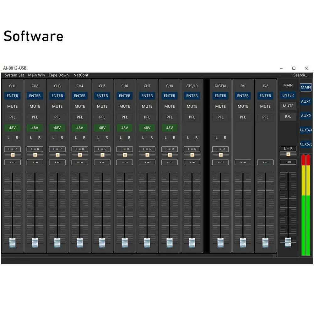 MX8812 Soundcard Аудио Звуковые карты Микшеры Звуковой микшер караоке Звуковая система