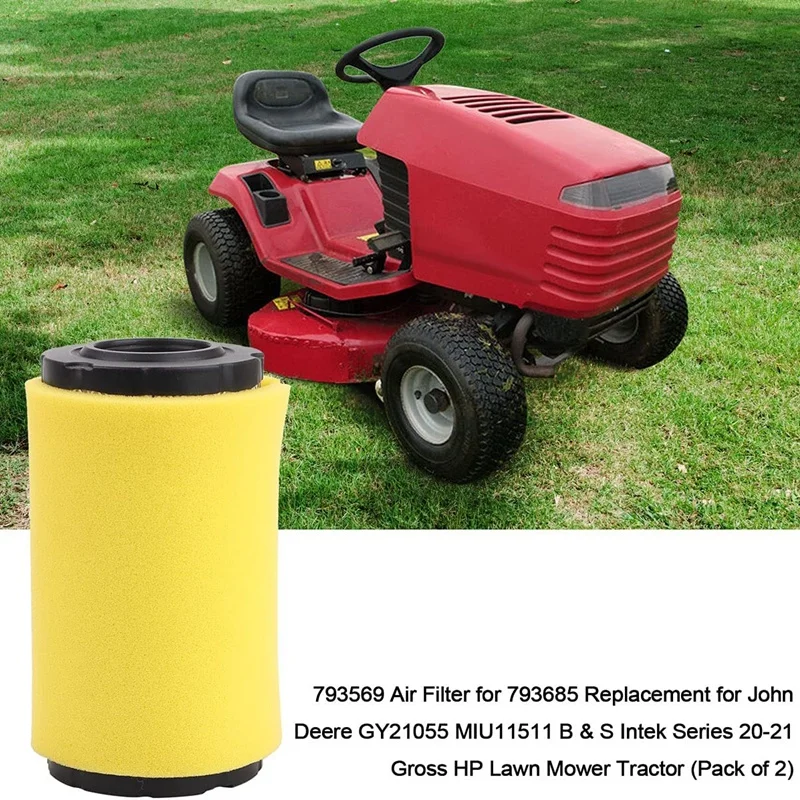 Воздушный фильтр 793569 для газонокосилки Briggs & Stratton 20-21HP MIU11511 GY21055 с предварительно фильтрами