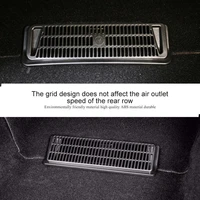 car air conditioner cover under rear seat dustproof guard tesla model y vent duct outlet shell auto interior accessories 2022