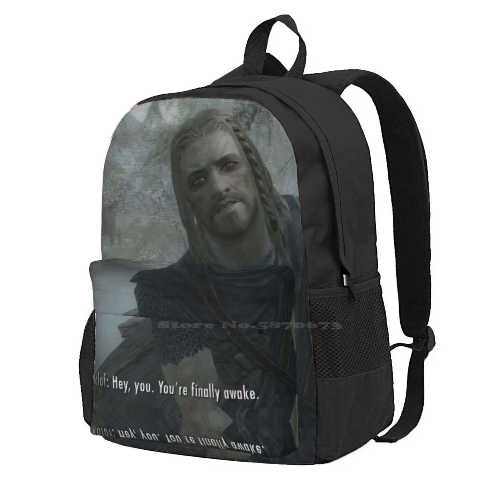 

Эй, вы, наконец, бодрствовали, Skyrim мемы, женские, мужские, подростковые дорожные школьные сумки для ноутбука, дракон Skyrim You, наконец-то бодрствоваетесь
