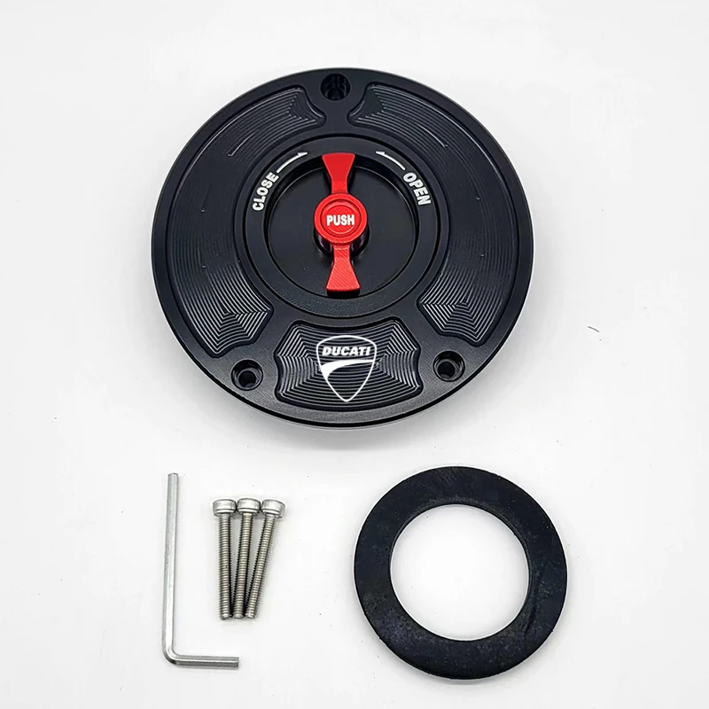 For DUCATI 1098 1198 S R 748/S 848 EVO 996 Motorcycle Fuel Tank Cap Front Oil Gas Airbox Cover Modified Parts Quick Release
