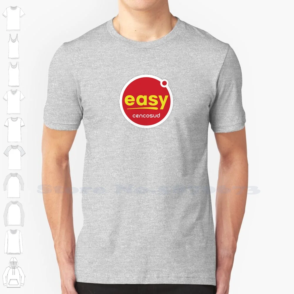 

Easy Logo Casual Streetwear Print Logo T-shirt Graphic 100% Cotton Tee