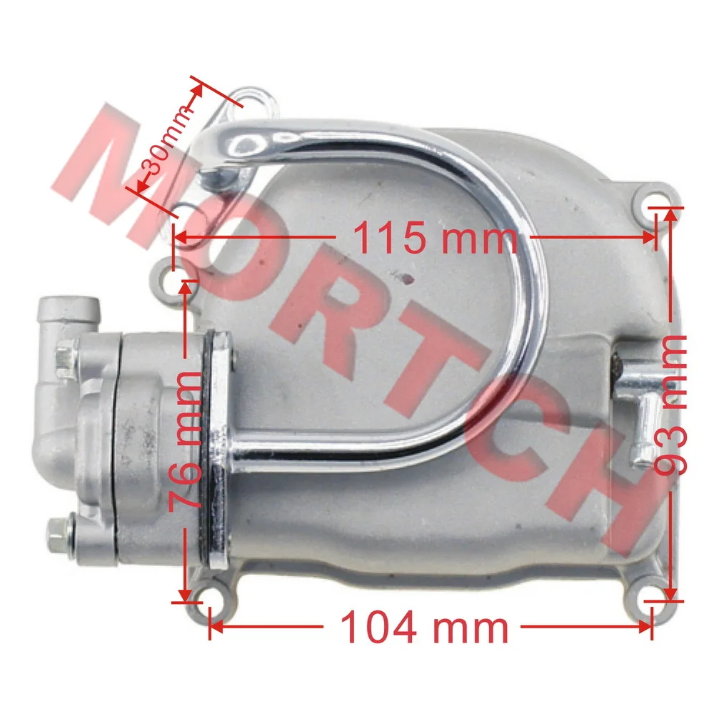 Фото Крышка головки блока цилиндров GY6 50cc с EGR 50-4001B для двигателя GY6 50cc китайского скутера, мопеда 139QMB №1