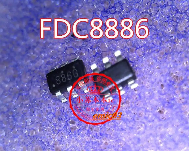 

10pieces FDC8886 SOT23-6 886G