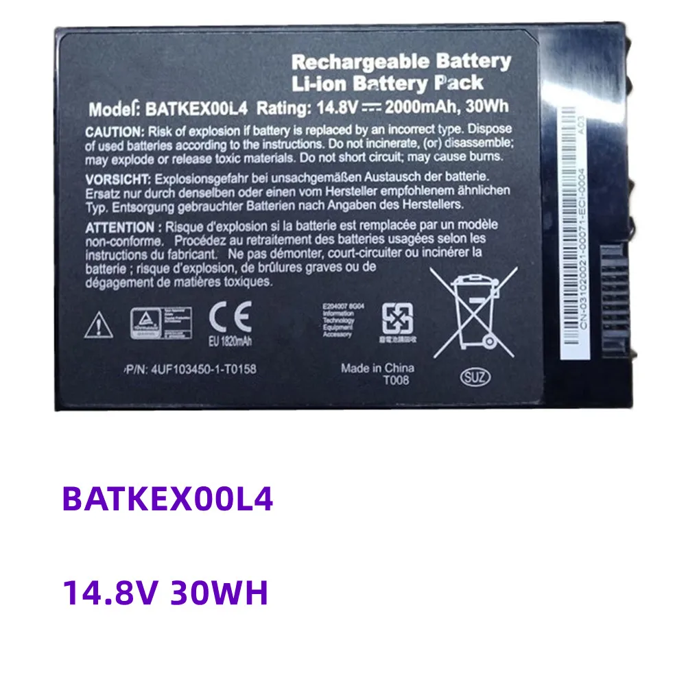New BATKEX00L4 Battery For Motion Computing I.T.E. Tablet Computers T008 J3400 J3500 J3600 4UF103450-1-T0158 14.8V 2000mAh