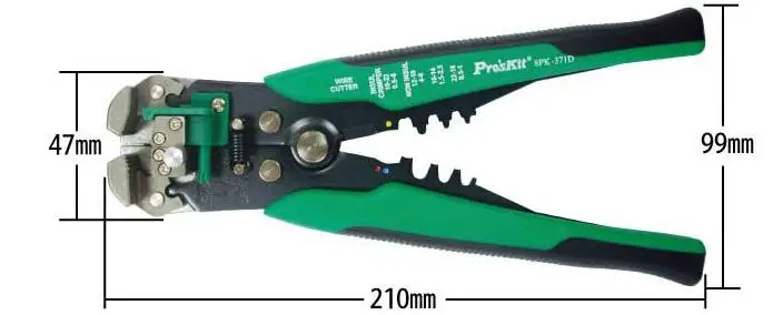 Pro'skit  Original Imported Wire Stripper Electrician 8PK-371D Automatic Stripping Shear Stripping Pliers 0.2～6.0mm²
