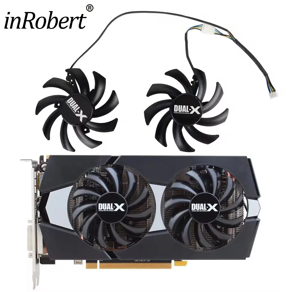 Фото FD7010H12S 85 мм вентилятор видеокарты для Palit/MAXSUN GTX 1070 1060 для Sapphire R9 270X 280X HD7870 HD7950 HD7970 Вентилятор видеокарты №1