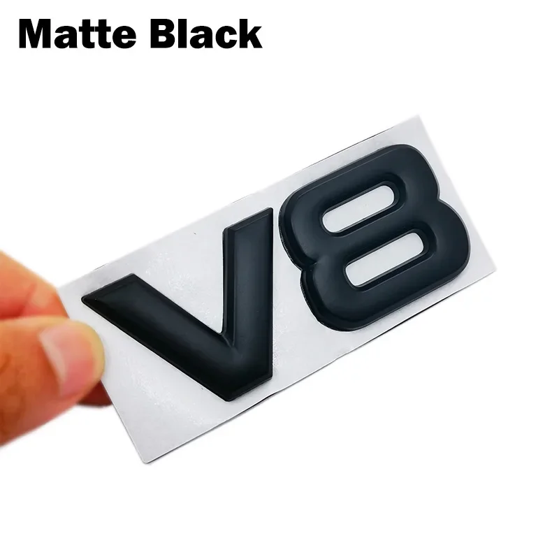 

Авто Металлический Сплав 3D V8 Логотип Смещение двигателя Багажник Задний Автомобильный Значок Наклейка Хром V8 Боковое Крыло Эмблема Стиль автомобиля