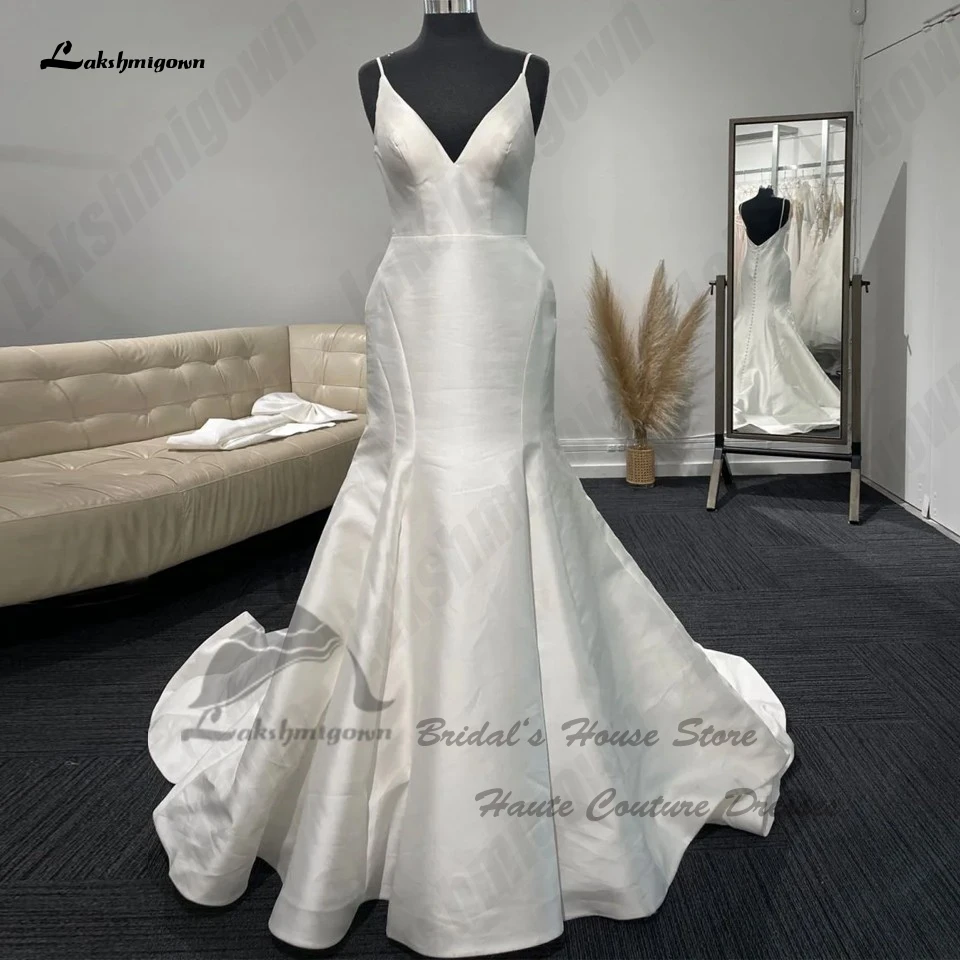 Lakshmigown современные атласные свадебные платья-русалки для женщин 2024 платье