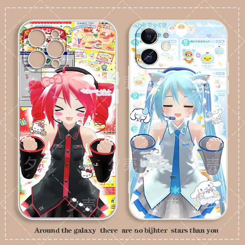 Фото Новый чехол для телефона Hatsune Miku Accent Teto - Project DIVA - Аниме-аксессуар с милым мультяшным принтом №3